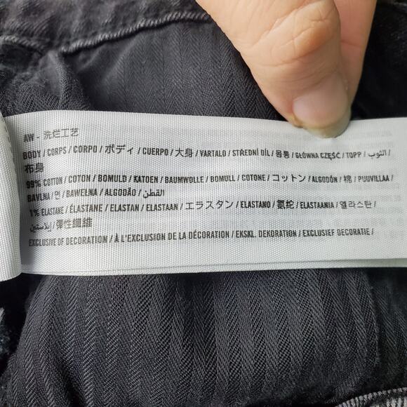 Abercrombie & Fitch Womens Black Ankle Straight Ultra High Rise Jeans Size 29 - Picture 4 of 5